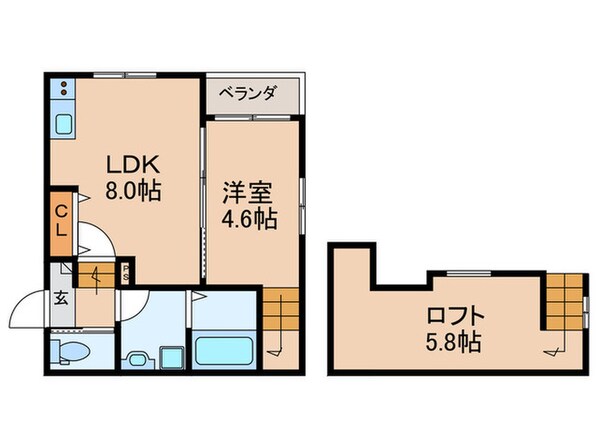 ウィンクルム・CRESTの物件間取画像